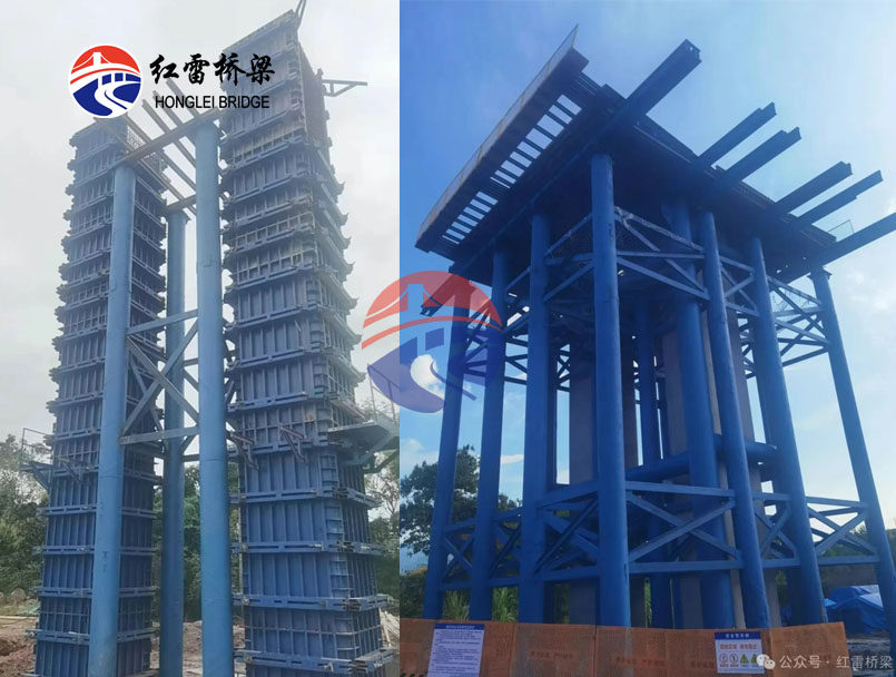 甬金衢上高速公路金華城區(qū)段穿越金溫線立交工程連續(xù)梁及下部結構施工